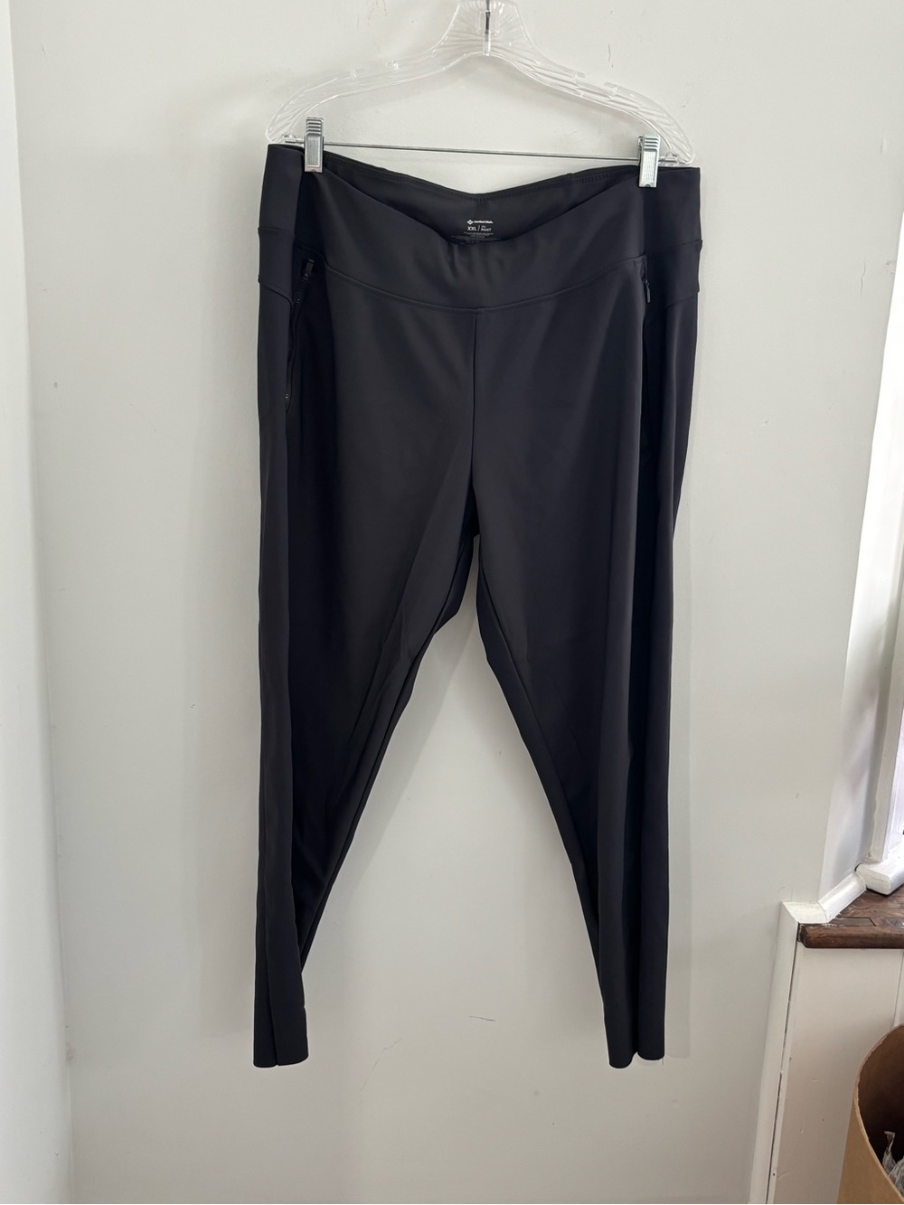 🐞Performance High-Rise Black Skinny Leggings with Side Zip Pockets - Picture 2 of 10